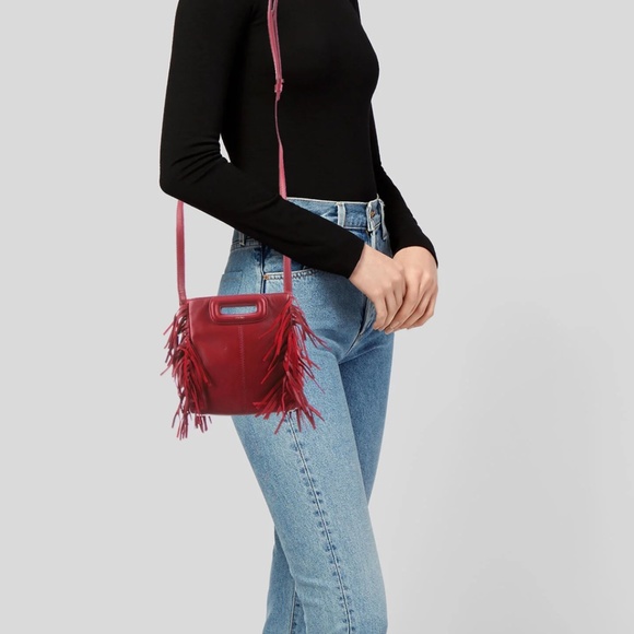 Maje mini M bag with chain - Picture 1 of 7